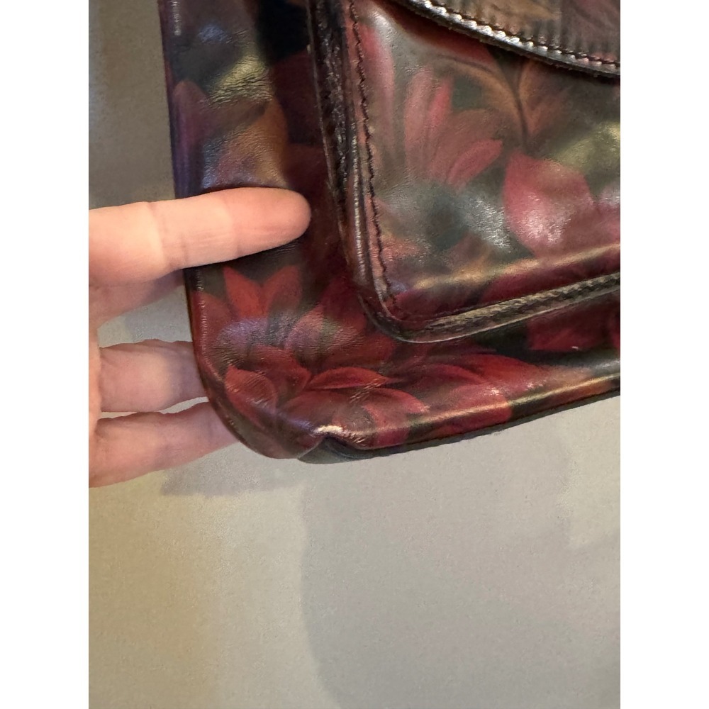 Patricia‎ Nash Kirby East West leather crossbody bag "Rustic Mums" - Picture 6 of 9